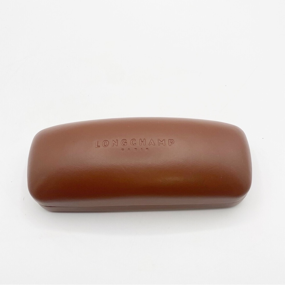 Longchamp Paris Classic Brown Sunglasses Eyeglasses Case Clam Case Cute
